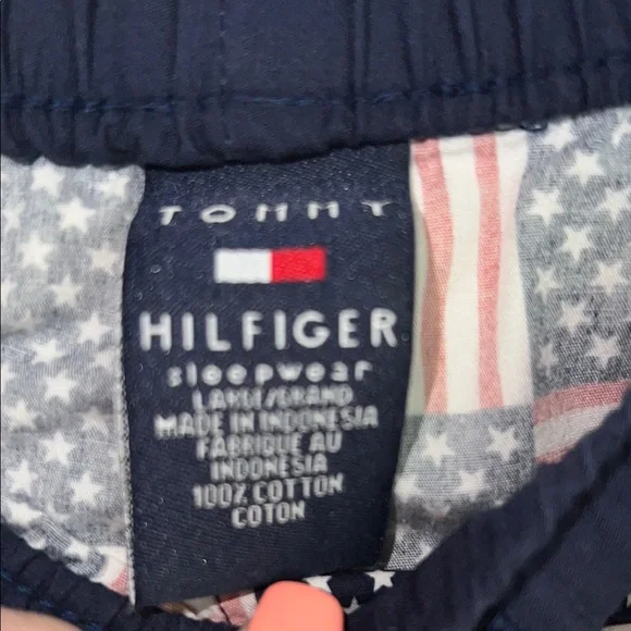 Tommy Hilfiger Red and Blue Checkered Lounge Pants - Picture 3 of 4